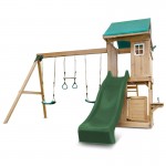 Lifespan Montrose Swing Set & Play Centre with 2.2m Slide - Green