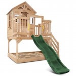 Lifespan Silverton Cubby House with 1.8m Slide - Green
