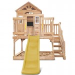 Lifespan Silverton Cubby House with 1.8m Slide - Yellow
