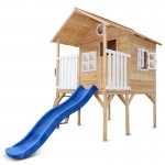 Lifespan Archie Elevated Cubby House with 1.8m Slide - Blue