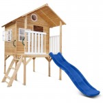 Lifespan Archie Elevated Cubby House with 1.8m Slide - Blue