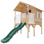 Lifespan Archie Elevated Cubby House with 1.8m Slide - Green Lifespan Archie Elevated Cubby House with 1.8m Slide - Green