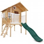 Lifespan Archie Elevated Cubby House with 1.8m Slide - Green Lifespan Archie Elevated Cubby House with 1.8m Slide - Green