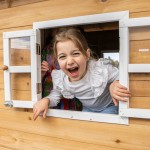 Lifespan Archie Elevated Cubby House with 1.8m Slide - Green Lifespan Archie Elevated Cubby House with 1.8m Slide - Green