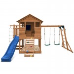 Lifespan Kingston Cubby House with 2.2m Slide - Blue