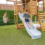 Lifespan Kingston Cubby House with 2.2m Slide - Blue