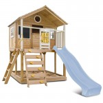 Lifespan Warrigal Cubby House with 2.2m Slide - Pastel Blue