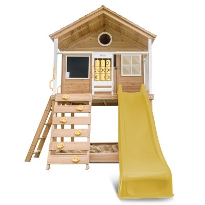 Lifespan Warrigal Cubby House with 2.2m Slide - Yellow