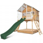 Lifespan Winchester Cubby House (Elevated 1.2m) with 2.2m Slide - Green Lifespan Winchester Cubby House (Elevated 1.2m) with 2.2m Slide - Green