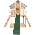 Lifespan Winchester Cubby House (Elevated 1.2m) with 2.2m Slide - Green Lifespan Winchester Cubby House (Elevated 1.2m) with 2.2m Slide - Green