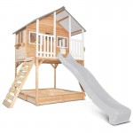 Lifespan Winchester Cubby House (Elevated 1.2m) with 2.2m Slide - White Lifespan Winchester Cubby House (Elevated 1.2m) with 2.2m Slide - White