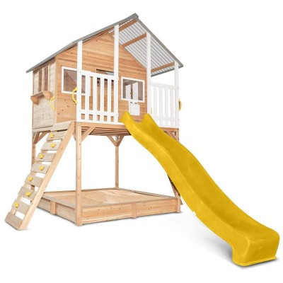 Lifespan Winchester Cubby House (Elevated 1.2m) with 2.2m Slide - Yellow