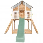 Lifespan Winchester Cubby House (Elevated 1.45m) with 3.0m Slide - Pastel Green Lifespan Winchester Cubby House (Elevated 1.45m) with 3.0m Slide - Pastel Green