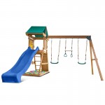 Lifespan Birmingham Swing Set & Play Centre with 2.2m Slide - Blue