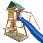 Lifespan Birmingham Swing Set & Play Centre with 2.2m Slide - Blue