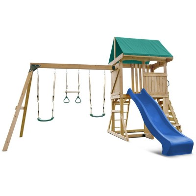 Lifespan Carindale Swing Set & Play Centre with 2.2m Slide - Blue