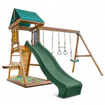 Lifespan Birmingham Swing Set & Play Centre with 2.2m Slide - Green