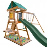 Lifespan Birmingham Swing Set & Play Centre with 2.2m Slide - Green