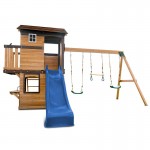 Lifespan Darlington Swing Set & Play Centre with 2.2m Slide - Blue