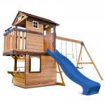 Lifespan Darlington Swing Set & Play Centre with 2.2m Slide - Blue