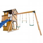 Lifespan Darlington Swing Set & Play Centre with 2.2m Slide - Blue