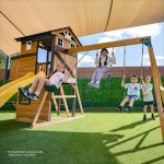 Lifespan Darlington Swing Set & Play Centre with 2.2m Slide - Green