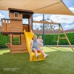 Lifespan Darlington Swing Set & Play Centre with 2.2m Slide - Green
