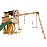 Lifespan Darlington Swing Set & Play Centre with 2.2m Slide - Green