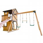Lifespan Darlington Swing Set & Play Centre with 2.2m Slide - Pastel Pink Lifespan Darlington Swing Set & Play Centre with 2.2m Slide - Pastel Pink
