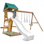 Lifespan Birmingham Swing Set & Play Centre with 2.2m Slide - White