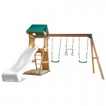 Lifespan Birmingham Swing Set & Play Centre with 2.2m Slide - White