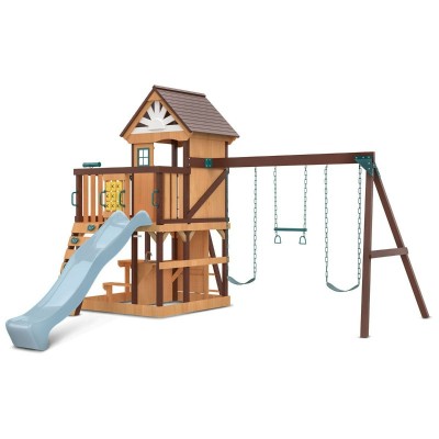 Lifespan Coventry Swing Set & Playground with 2.2m Slide - Pastel Blue
