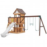 Lifespan Coventry Swing Set & Playground with 2.2m Slide - White Lifespan Coventry Swing Set & Playground with 2.2m Slide - White