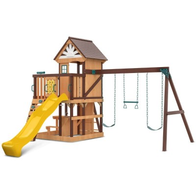 Lifespan Coventry Swing Set & Playground with 2.2m Slide - Yellow