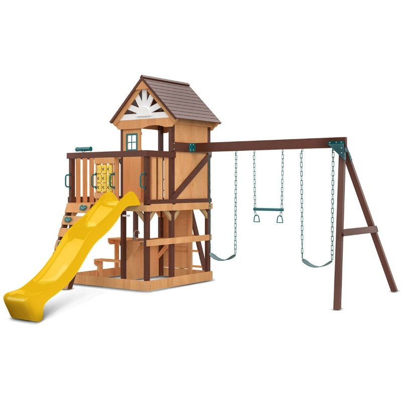 Lifespan Coventry Swing Set & Playground with 2.2m Slide - Yellow Lifespan Coventry Swing Set & Playground with 2.2m Slide - Yellow