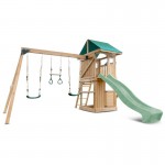 Lifespan Montrose Swing Set & Play Centre with 2.2m Slide - Pastel Green Lifespan Montrose Swing Set & Play Centre with 2.2m Slide - Pastel Green