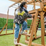 Lifespan Walton Swing Set, Monkey Bars & Playground with 2.2m Slide - Pastel Pink