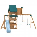 Lifespan Walton Swing Set, Monkey Bars & Playground with 2.2m Slide - Pastel Blue Lifespan Walton Swing Set, Monkey Bars & Playground with 2.2m Slide - Pastel Blue