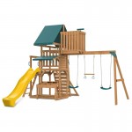 Lifespan Walton Swing Set, Monkey Bars & Playground with 2.2m Slide - Yellow