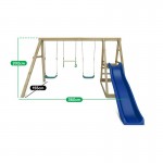 Lifespan Winston Swing Set with Climb & 1.8m Slide - Green