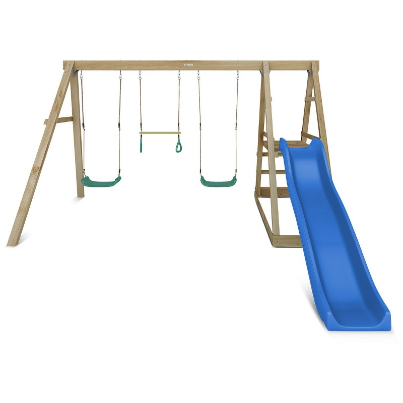Lifespan Winston Swing Set with Climb & 1.8m Slide - Blue Lifespan Winston Swing Set with Climb & 1.8m Slide - Blue