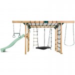 Lifespan Orangutan Monkey Bars Jungle Gym Climbing Frame with 2.2m Slide - Pastel Green Lifespan Orangutan Monkey Bars Jungle Gym Climbing Frame with 2.2m Slide - Pastel Green