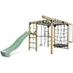 Lifespan Orangutan Monkey Bars Jungle Gym Climbing Frame with 2.2m Slide - Pastel Green Lifespan Orangutan Monkey Bars Jungle Gym Climbing Frame with 2.2m Slide - Pastel Green