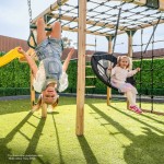 Lifespan Orangutan Monkey Bars Jungle Gym Climbing Frame with 2.2m Slide - Yellow
