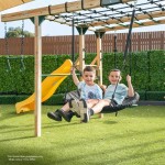 Lifespan Orangutan Monkey Bars Jungle Gym Climbing Frame with 2.2m Slide - Yellow