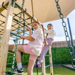 Lifespan Orangutan Monkey Bars Jungle Gym Climbing Frame with 2.2m Slide - Yellow