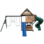 Lifespan Claremont Swing Set & Playground with 2.2m Slide - Blue Lifespan Claremont Swing Set & Playground with 2.2m Slide - Blue
