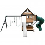 Lifespan Claremont Swing Set & Playground with 2.2m Slide - White