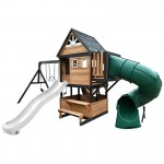 Lifespan Claremont Swing Set & Playground with 2.2m Slide - White