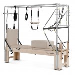 Lifespan Fitness Contour Cadillac Pilates Reformer with Full Trapeze Table (Beige)